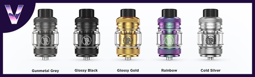 5 couelurs du clearomiseur Z subohm 5 de GeekVape